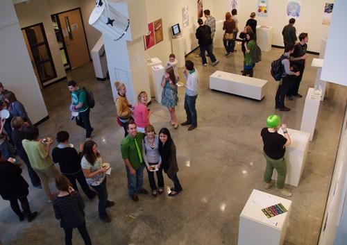 Gallery event of Graphic Design student work done for various local non-profit organizations